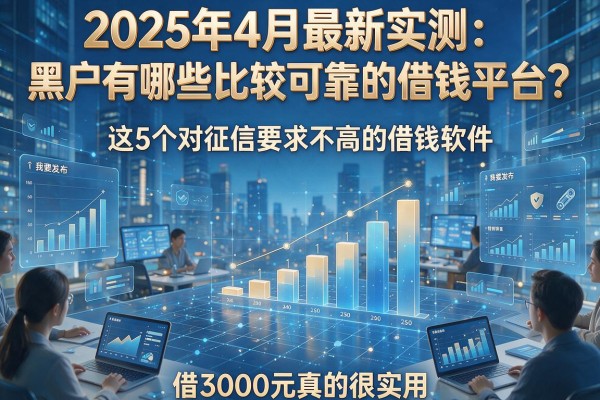 2025年4月最新实测：黑户有哪些比较可靠的借钱平台？这5个对征信要求不高的借钱软件，借3000元真的很实用！