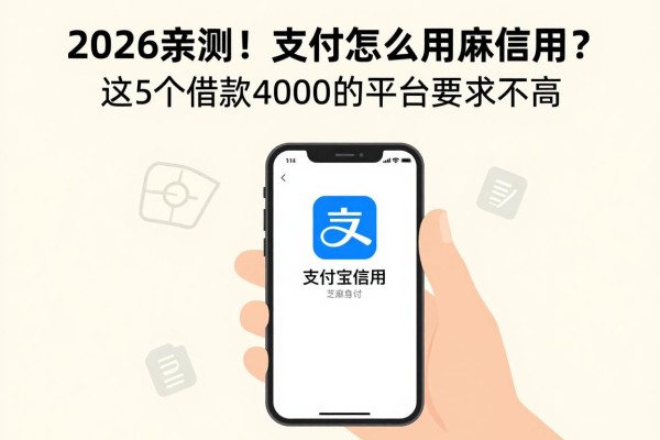 2026亲测！支付宝怎么用芝麻信用？这5个借款4000的平台要求不高