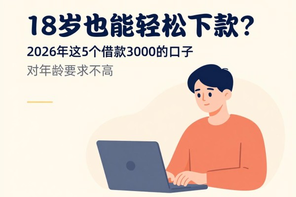 18岁也能轻松下款?2026年这5个借款3000的口子对年龄要求不高,速来