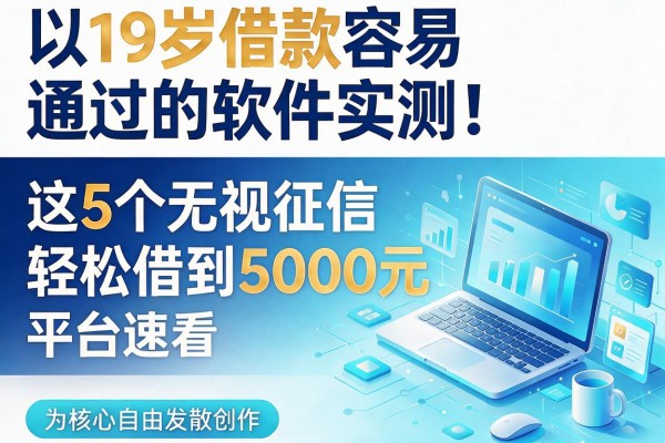 19岁借款容易通过的软件实测！这5个无视征信、轻松借到5000元的平台速看