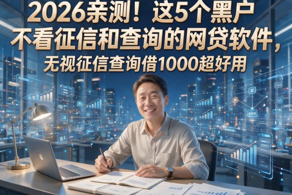 2026亲测!这5个黑户不看征信和查询的网贷软件,无视征信查询借1000超好用