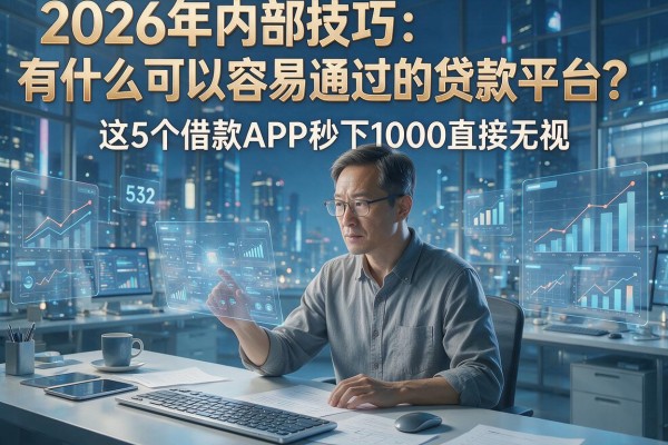 2026年内部技巧：有什么可以容易通过的贷款平台？这5个借款APP秒下1000直接无视