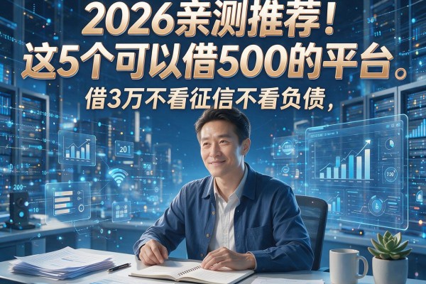 2026亲测推荐!这5个可以借500的平台,借3万不看征信不看负债