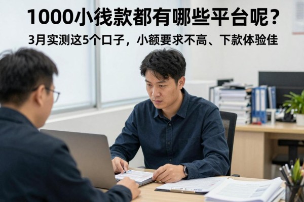 1000小额贷款都有哪些平台呢?3月实测这5个口子,小额要求不高、下款体验佳