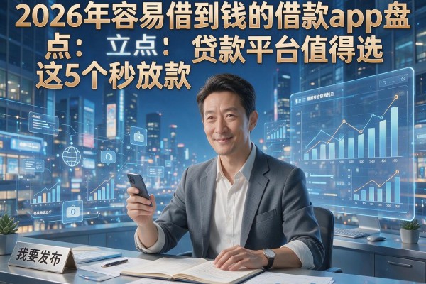 2026年容易借到钱的借款app盘点：这5个秒放款贷款平台值得选！