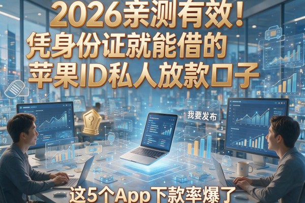 2026亲测有效!凭身份证就能借的苹果ID私人放款口子,这5个App下款率爆了