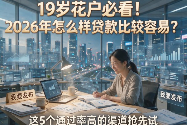 19岁花户必看！2026年怎么样贷款比较容易？这5个通过率高的渠道抢先试