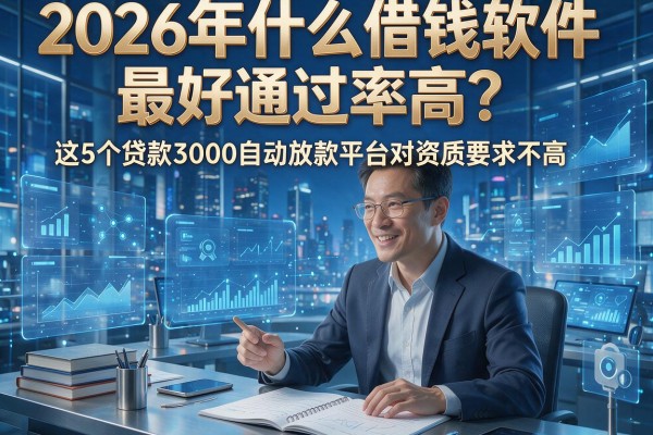 2026年什么借钱软件最好通过率高？这5个贷款3000自动放款平台对资质要求不高！