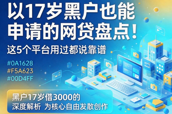 17岁黑户也能申请的网贷盘点!这5个平台用过都说靠谱,深度解析黑户17岁借3000的软件