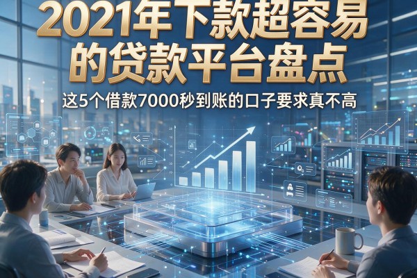 2021年下款超容易的贷款平台盘点,这5个借款7000秒到账的口子要求真不高!