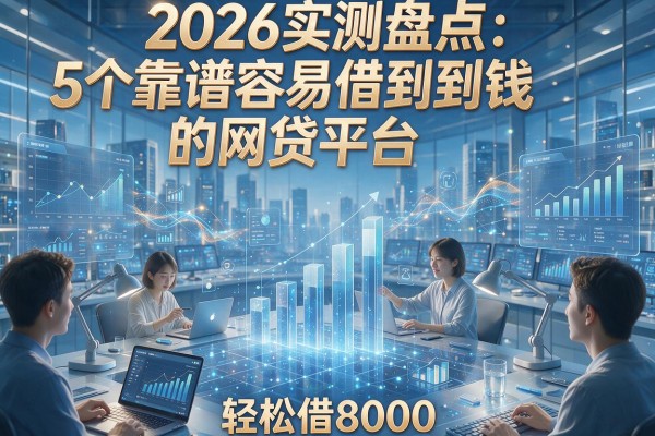 2026实测盘点：5个靠谱容易借到钱的网贷平台，轻松借8000！