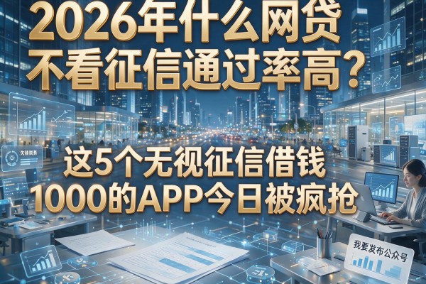 2026年什么网贷不看征信通过率高?这5个无视征信借钱1000的APP今日被疯抢!