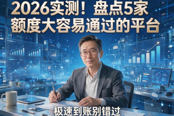 2026实测!盘点5家额度大容易通过的平台,极速到账别错过