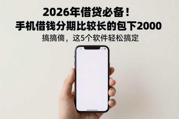 2026年借贷必备!手机借钱分期比较长的包下2000,这5个软件轻松搞定
