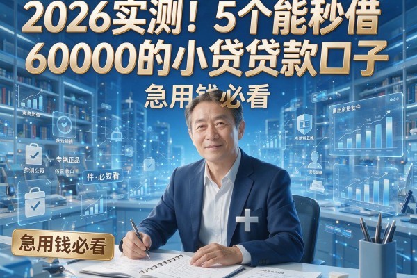 2026实测！5个能秒借6000的小贷贷款口子，急用钱必看