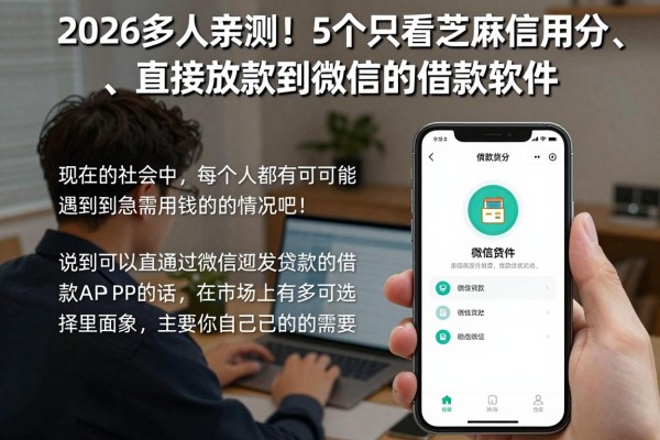 2026多人亲测!5个只看芝麻信用分、直接放款到微信的借款软件