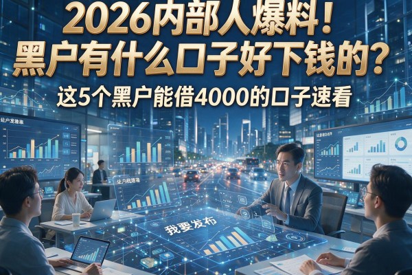 2026内部人爆料！黑户有什么口子好下钱的？这5个黑户能借4000的口子速看