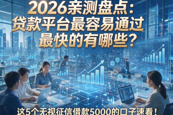 2026亲测盘点：贷款平台最容易通过最快的有哪些？这5个无视征信借款5000的口子速看！