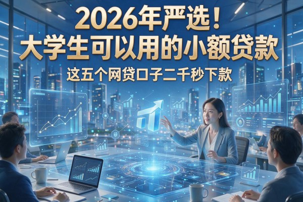 2026年严选！大学生可以用的小额贷款，这五个网贷口子二千秒下款
