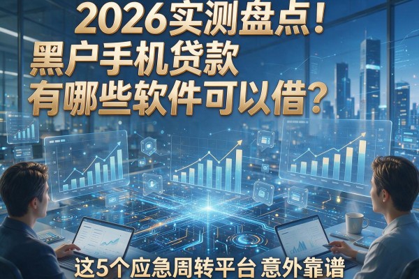 2026实测盘点!黑户手机贷款有哪些软件可以借?这5个应急周转平台意外靠谱