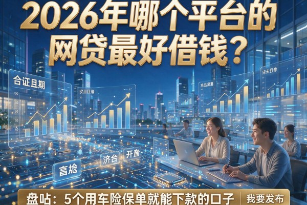 2026年哪个平台的网贷最好借钱?盘点5个用车险保单就能下款的口子!