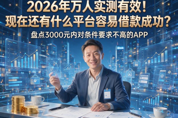2026年万人实测有效!现在还有什么平台容易借款成功?盘点3000元内对条件要求不高的APP