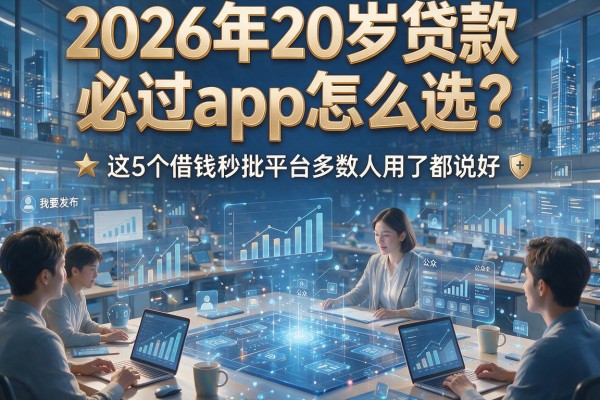2026年20岁贷款必过app怎么选?这5个借钱秒批平台多数人用了都说好