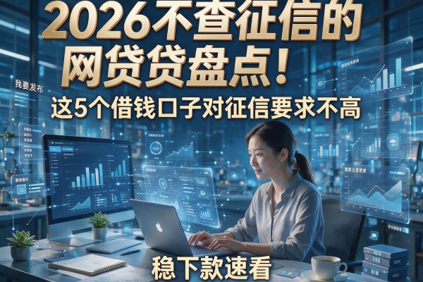 2026不查征信的网贷贷盘点!这5个借钱口子对征信要求不高,稳下款速看