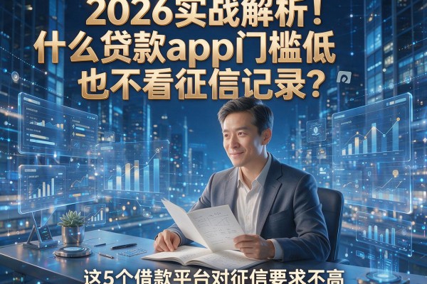 2026实战解析!什么贷款app门槛低也不看征信记录?这5个借款平台对征信要求不高