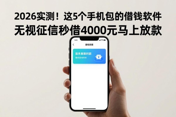 2026实测!这5个手机包过的借钱软件,无视征信秒借4000元马上放款