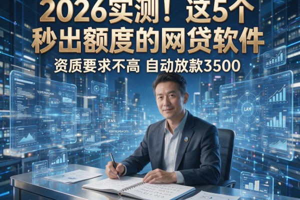 2026实测！这5个秒出额度的网贷软件，资质要求不高自动放款3500