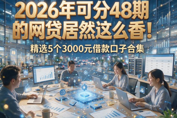 2026年可分48期的网贷居然这么香！精选5个3000元借款口子合集