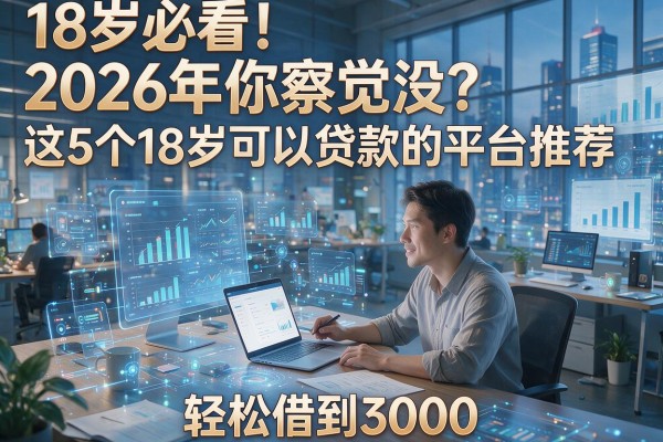 18岁必看！2026年你察觉没？这5个18岁可以贷款的平台推荐，轻松借到3000