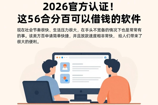 2026官方认证!这5个百分百可以借钱的软件,急用5000元也能秒下款