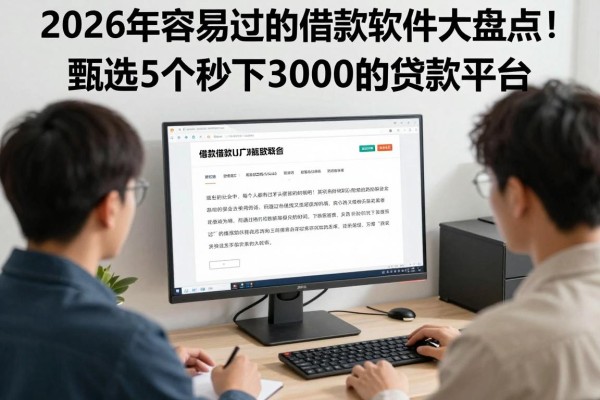 2026年容易过的借款软件大盘点!甄选5个秒下3000的贷款平台