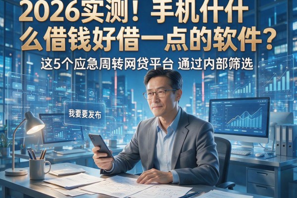 2026实测!手机什么借钱好借一点的软件?这5个应急周转网贷平台通过内部筛选