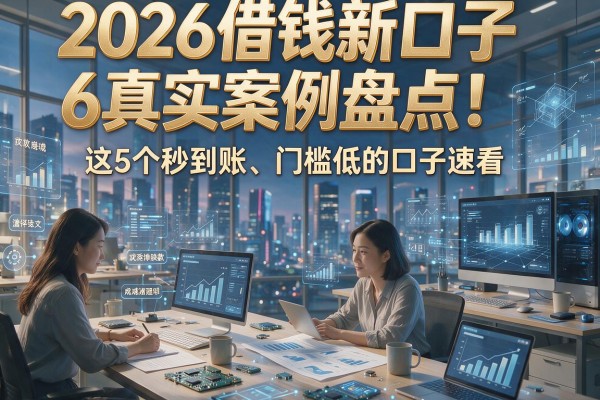 2026借钱新口子6真实案例盘点！这5个秒到账、门槛低的口子速看