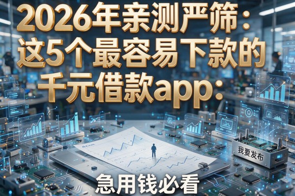2026年亲测严筛:这5个最容易下款的千元借款app,急用钱必看!