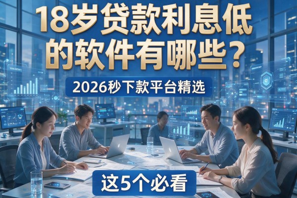 18岁贷款利息低的软件有哪些?2026秒下款平台精选,这5个必看!
