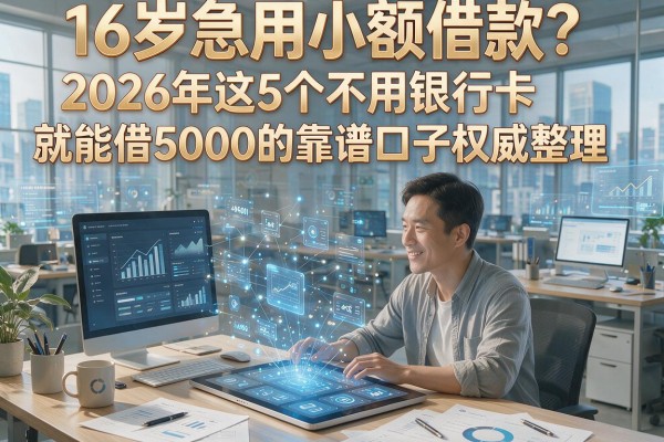 16岁急用小额借款?2026年这5个不用银行卡就能借5000的靠谱口子权威整理!