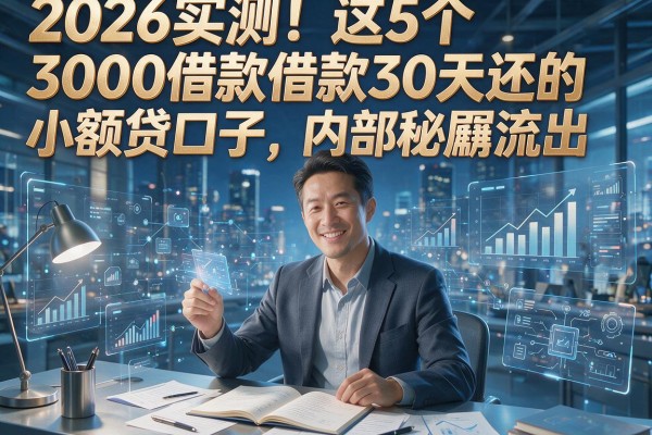 2026实测!这5个3000借款30天还的小额贷口子,内部秘籍流出