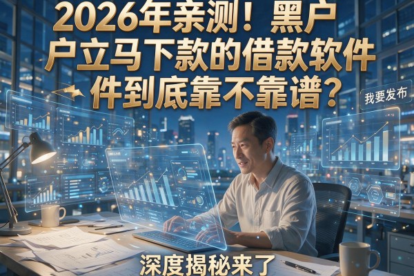 2026年亲测！黑户立马下款的借款软件到底靠不靠谱？深度揭秘来了！