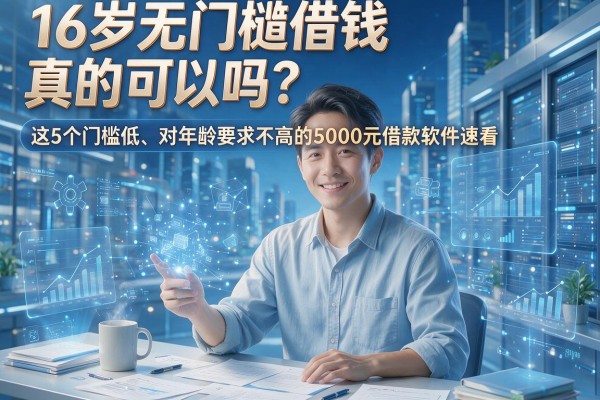 16岁无门槛借钱真的可以吗?这5个门槛低、对年龄要求不高的5000元借款软件速看!
