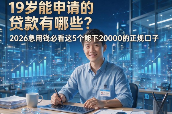 19岁能申请的贷款有哪些？2026急用钱必看这5个能下20000的正规口子