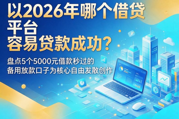 2026年哪个借贷平台容易贷款成功?盘点5个5000元借款秒过的备用放款口子