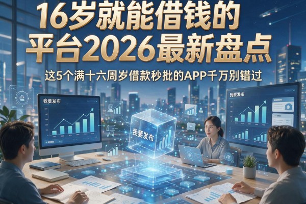 16岁就能借钱的平台2026最新盘点,这5个满十六周岁借款秒批的APP千万别错过