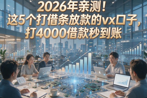 2026年亲测!这5个打借条放款的vx口子,打4000借款秒到账