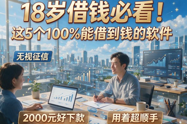 18岁借钱必看！这5个100%能借到钱的软件，无视征信、2000元好下款，用着超顺手