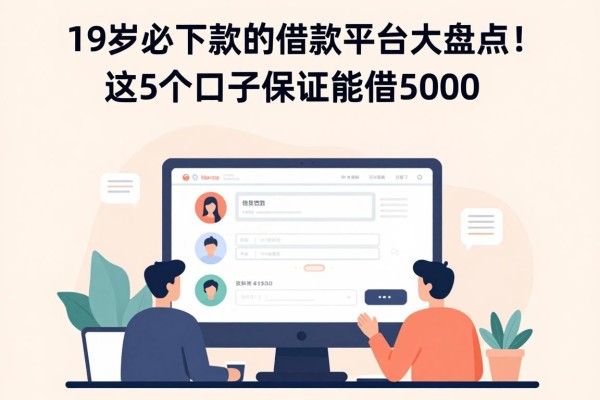 19岁必下款的借款平台大盘点!这5个口子保证能借5000