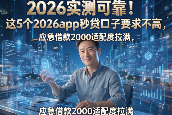 2026实测可靠!这5个2026app秒贷口子要求不高,应急借款2000适配度拉满